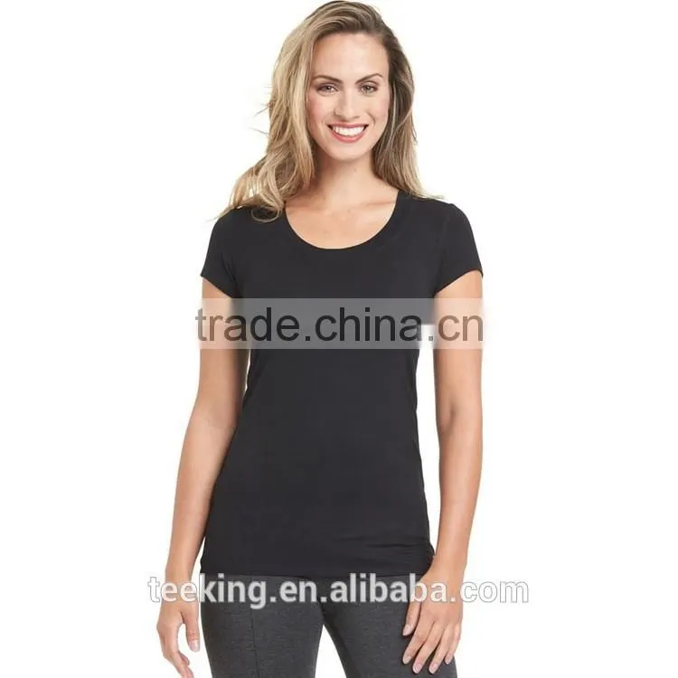 2017 new design plain sport training t shirts women