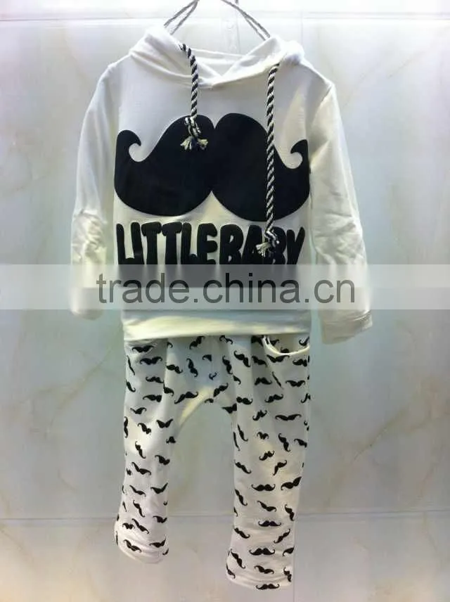 Cheap suit children cotton long sleeve beard pattern
