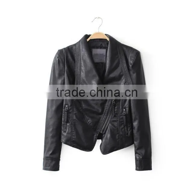 ALIKE pu leather jacket jacket wholesale fashion jacket