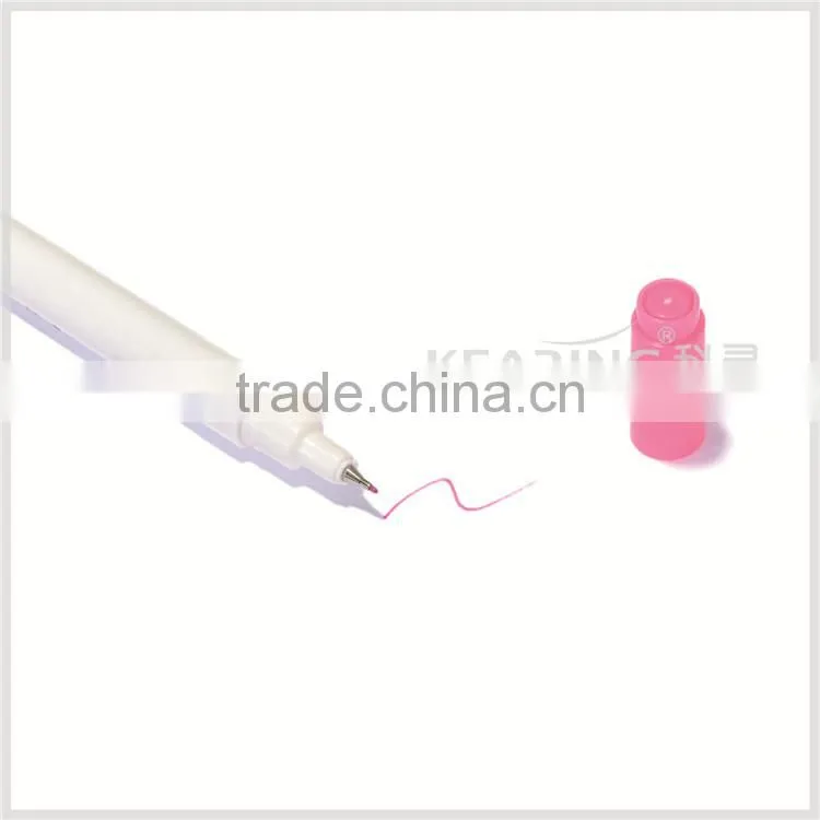 Kearing Dual tipped Pink color tailor erasable marker in 1mm tip +0.5mm tip 2 years shelf life time self vainishing #AP1005