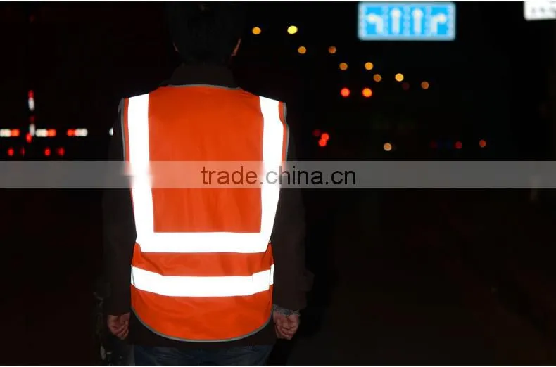 high visible reflective vest , custom made reflective vest factory