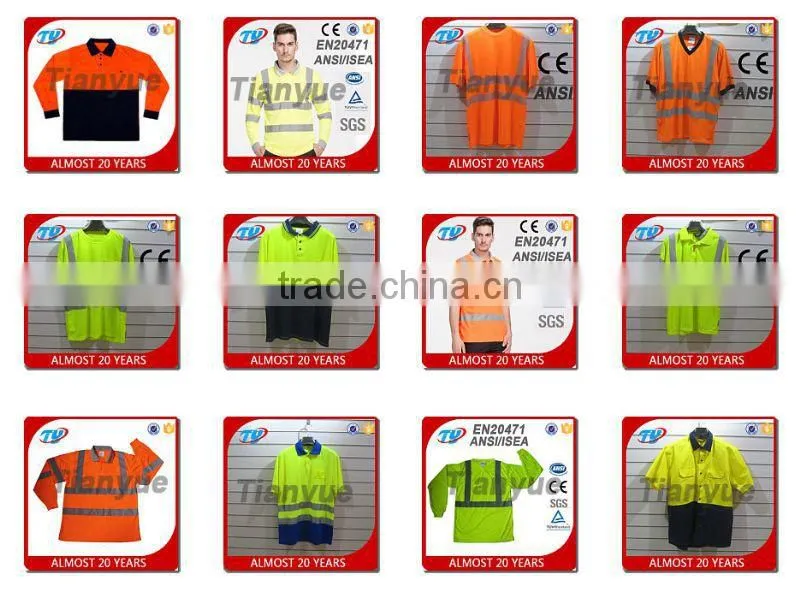 2016 High visibility safety traffic reflective T-shirt motorcycle reflective safety vest