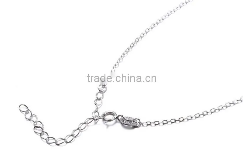 925 sterling silver Fashion Jewelry sunflower Charm Pendant Necklace