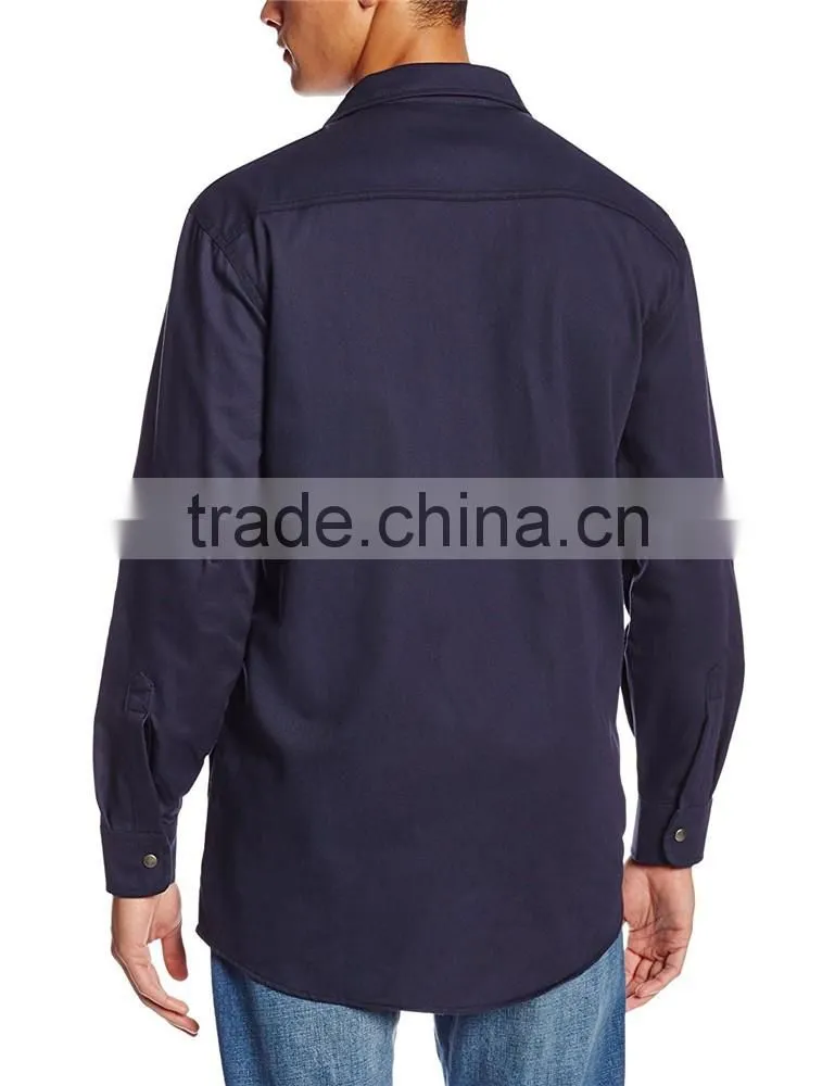 2017 hot sell new design men's twill long sleeve shirts wholesale