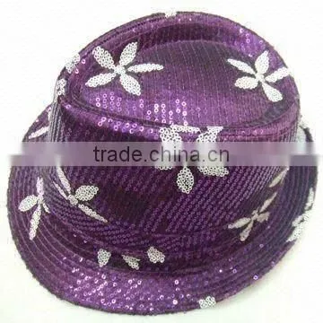 2012 Fashionable Design Fedora Hat with Customized Logos