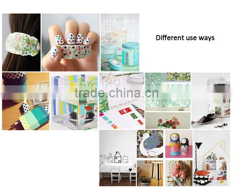 6 colors washi tape one set adhesive washy tape gold stamping tape