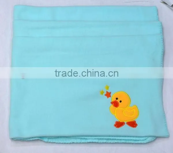 new 2016 China supplier animal Embroidered baby blanket