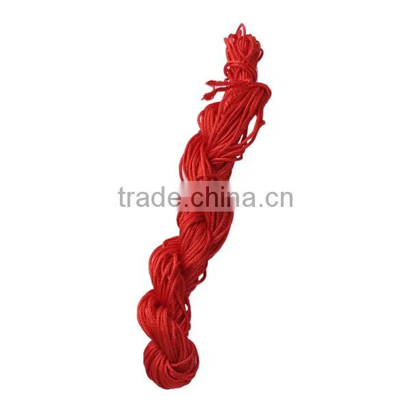 Polyester Jewelry Thread Cord Red 1mm Bracelet Beading Cord