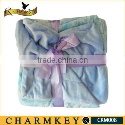 mink baby blankets polar fleece blanket polyester fleece blanket light blue
