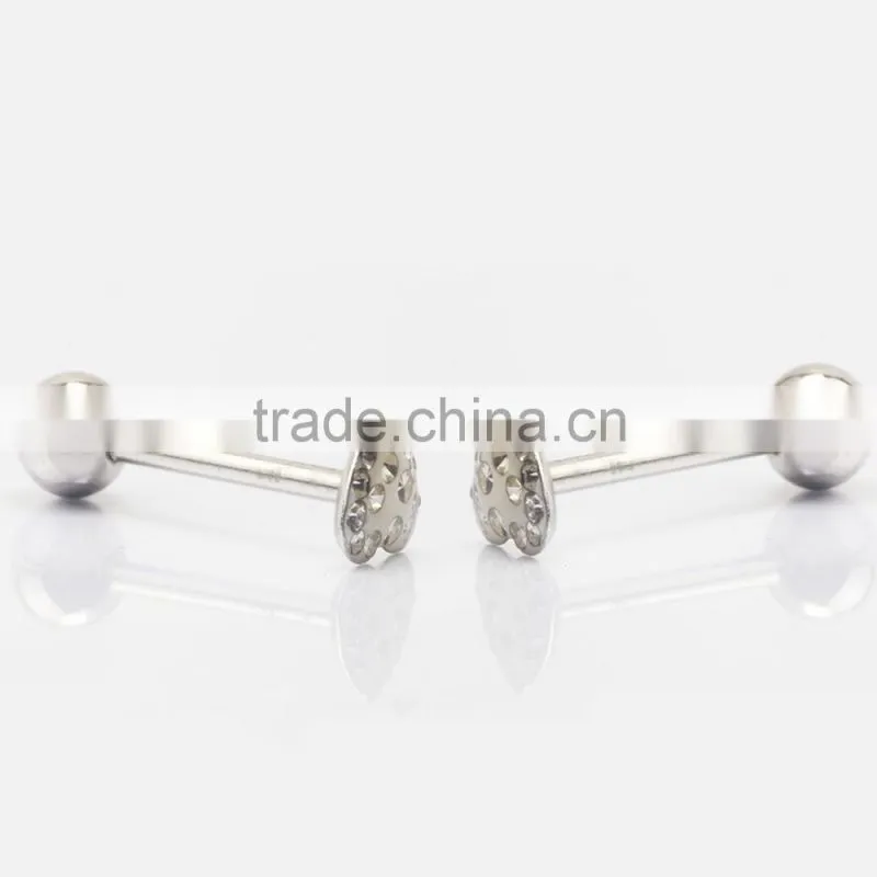 Custom Logo High quality 316L Stainless Steel Fake Spikes Flesh Ear Plugs Piercing Jewelry