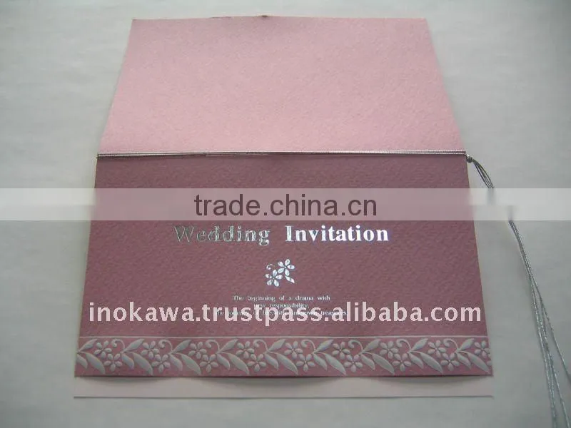 Wedding Invitation Card - Participation of Wedding Style Japan - 'PLATINUM PINK' STOCKLOT Wholesale