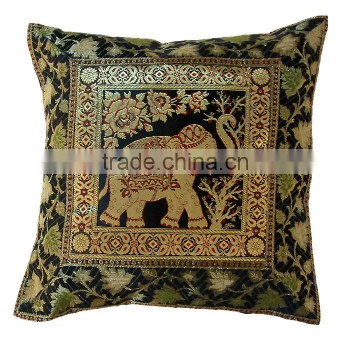 Elephant Design Jacquard Cushion Covers