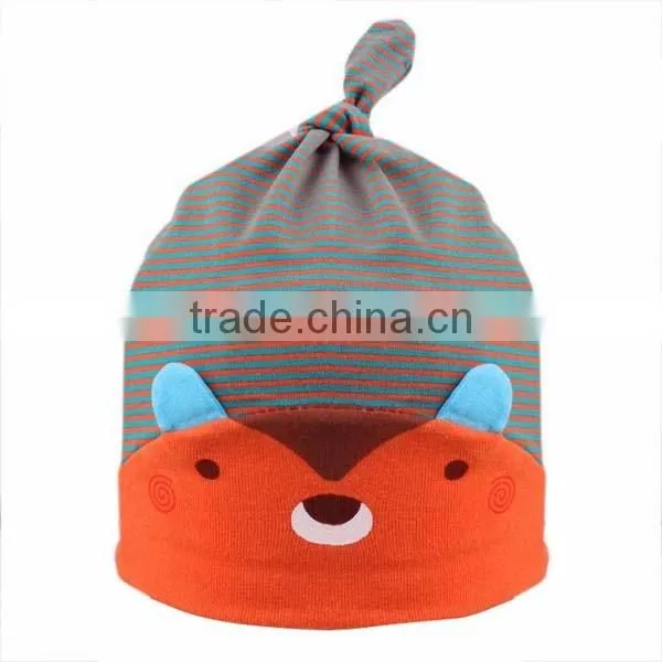 new design cute bear knitted kids cotton hat