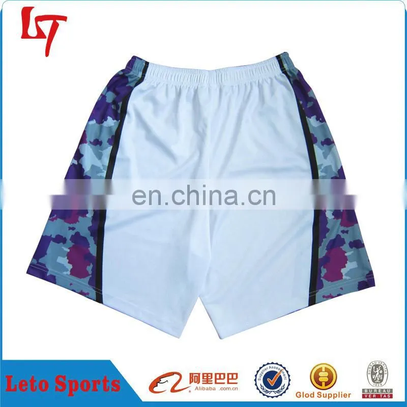 Custom made 100% polyester mesh fabric lacrosse short/lacrosse jersey/sublimation pinnie
