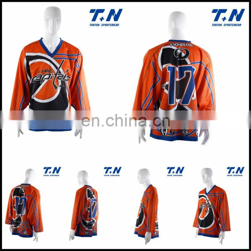 custom sublimation pullover ice hockey wear