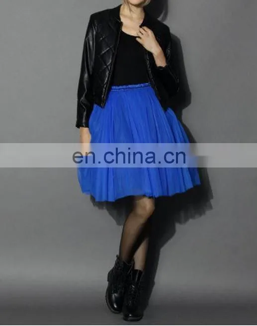 Tulle Skirt in Sapphire Blue