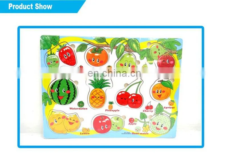 2016 wholesale cheap kids puzzle games wooden puzzle toys