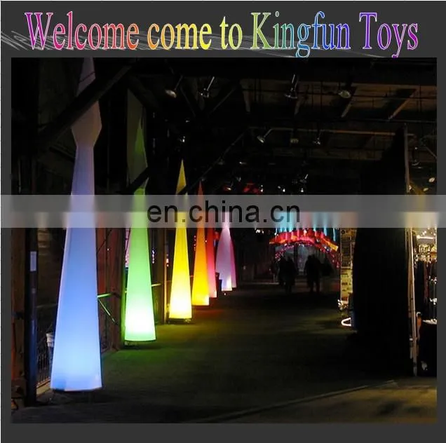 2014 Outdoor/indoor show/festival Lighting inflatable LED cone decor
