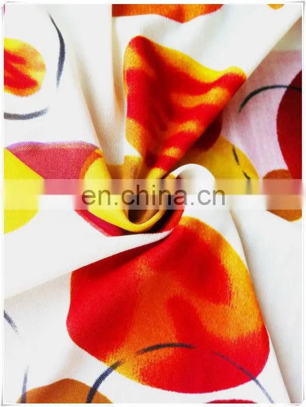 High Twist 100%Silk Printed Fabric For Fashion Dress