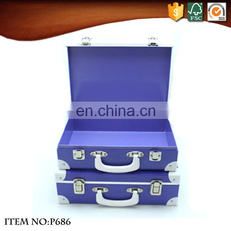 Facotry Price Vintage Paper Cardboard Suitcase Box