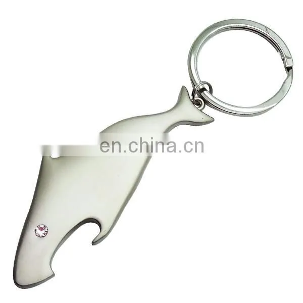 Zinc alloy 3D bottle opener keychain, keyring factory