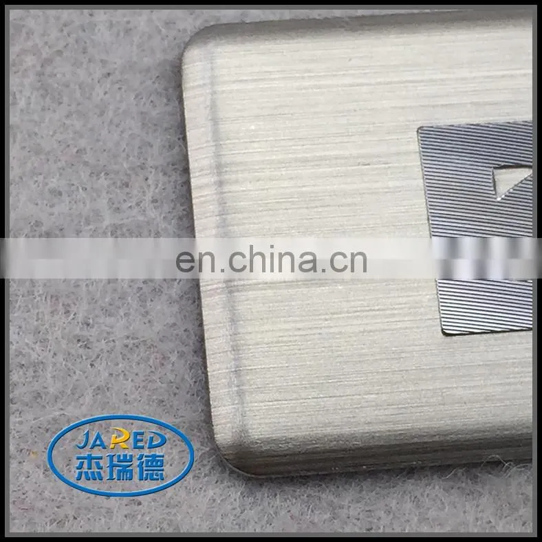 custom metal embossed aluminum nameplate label for appliance