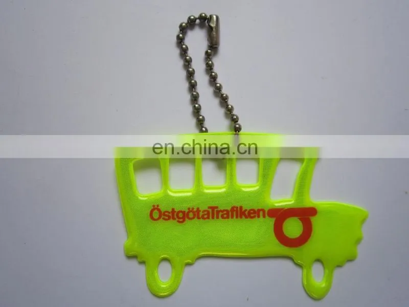 hot sell stylish high visibility reflective keychain