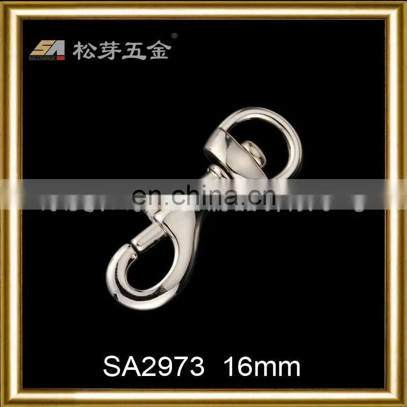 Top quality pet snap silver hook,swivel trigger snap silver pet hook,metal silver snap hooks pet