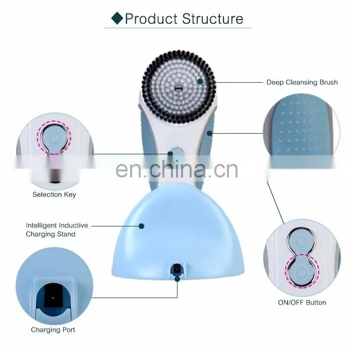 100 percent pure facial-cleansing-brush & electric facial cleansing brush and massager kit