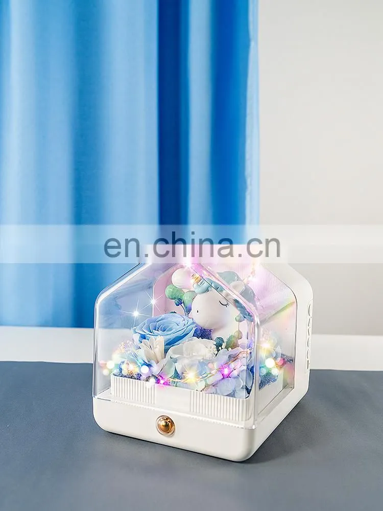 Bedroom bedside kids gift led night light with bluetooth speaker