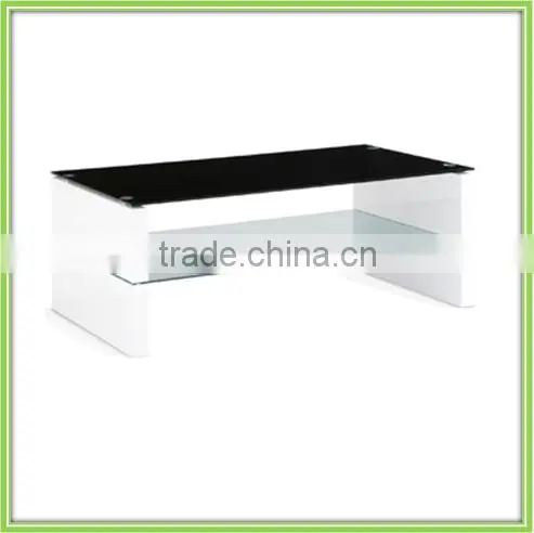 Simple MDF And Glass Narrow Coffee Table