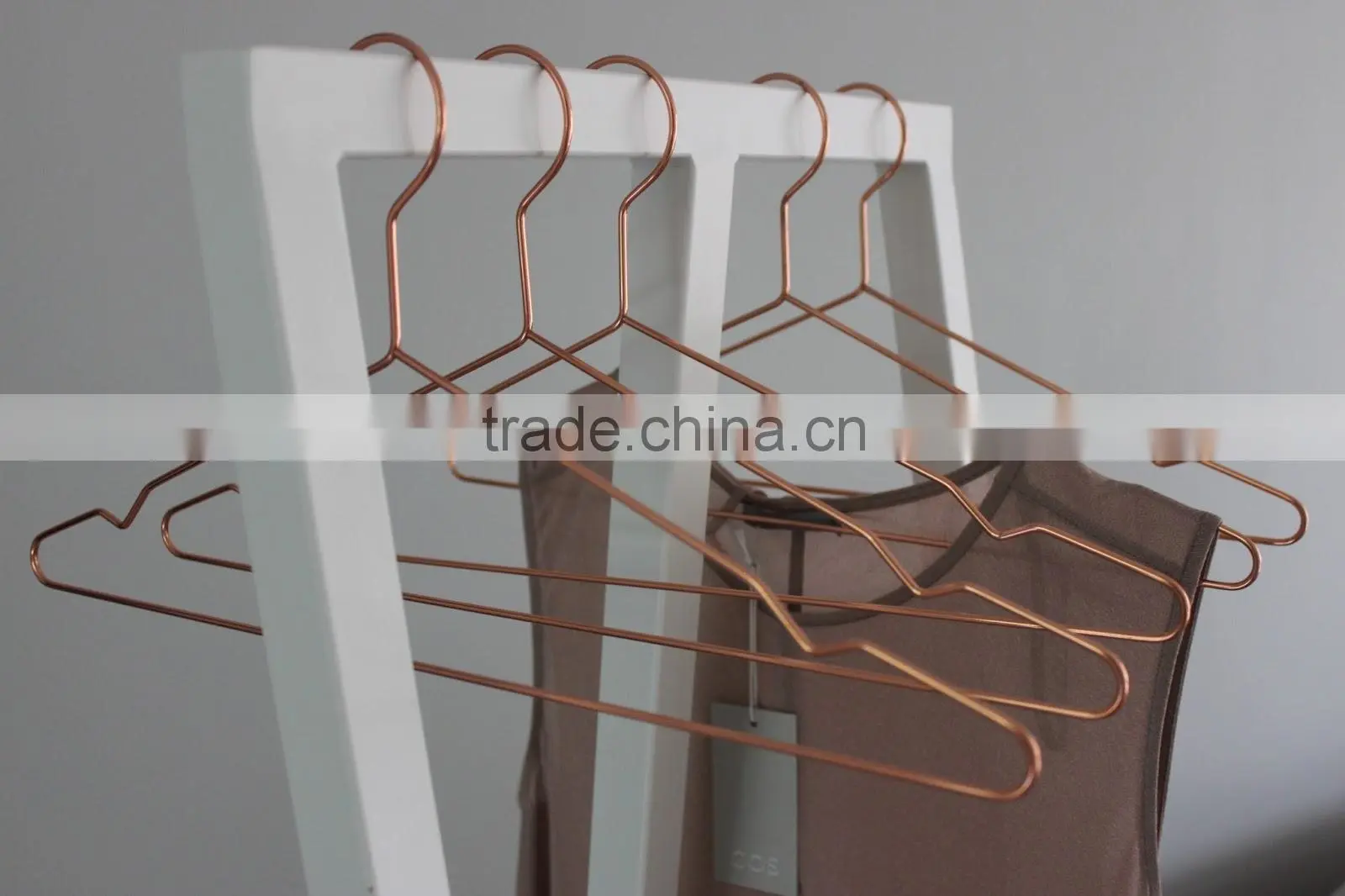 nice stainless rose gold shirt hanger material metal hanger