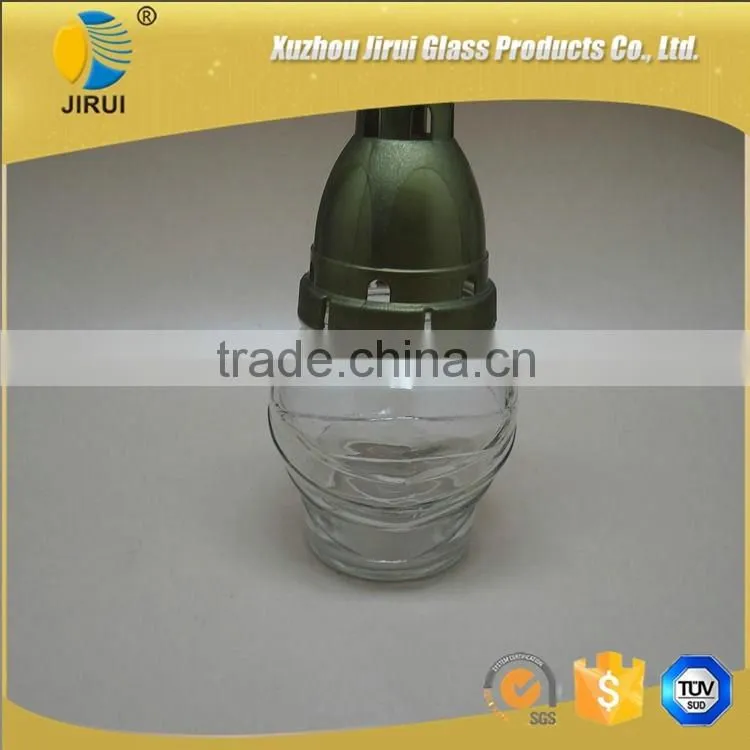 200ml Attractive Knight Shape Clear Glass Food Jar