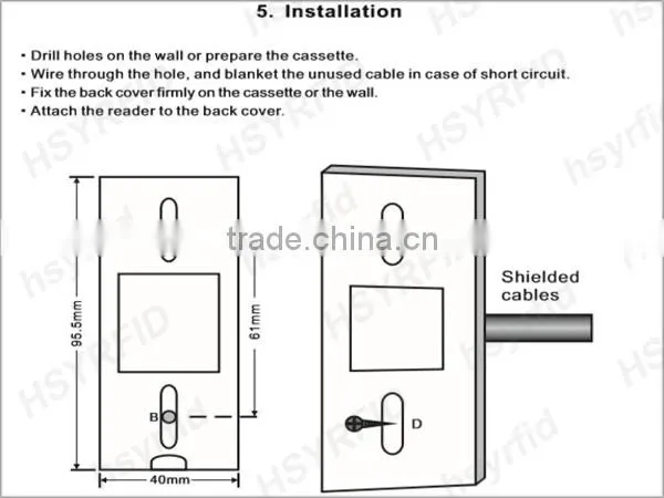 125khz skimming card reader rfid single door controller card reader device with remote control