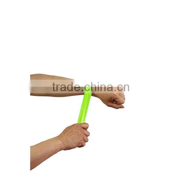 CE EN13356 Full color print Reflective slap band ,reflex wrist band