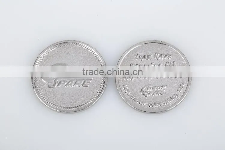 China good supplier promotional video arcade embossed token