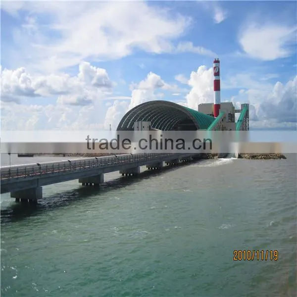 Steel frame structure coal shed