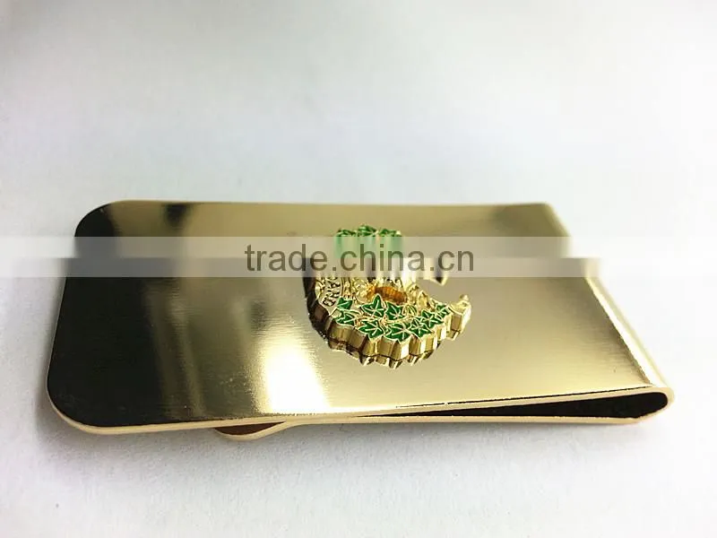 High quality fashion gold custom money clip
