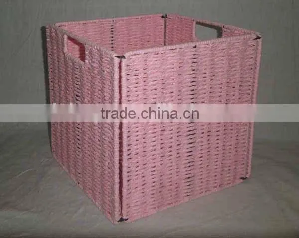 collapsible foldable paper rope basket