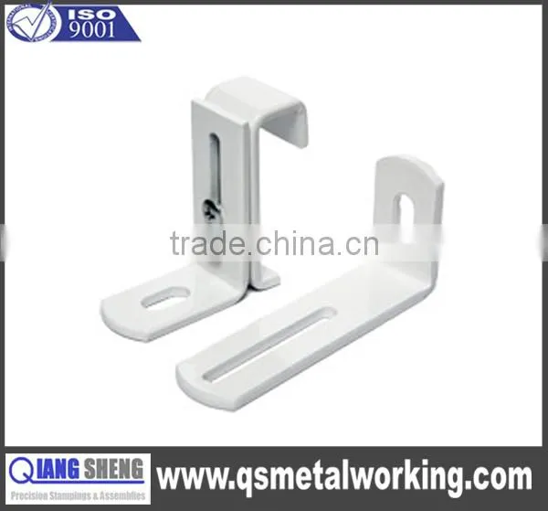 customized adjustable heavy duty black metal aluminum L shaped bracket