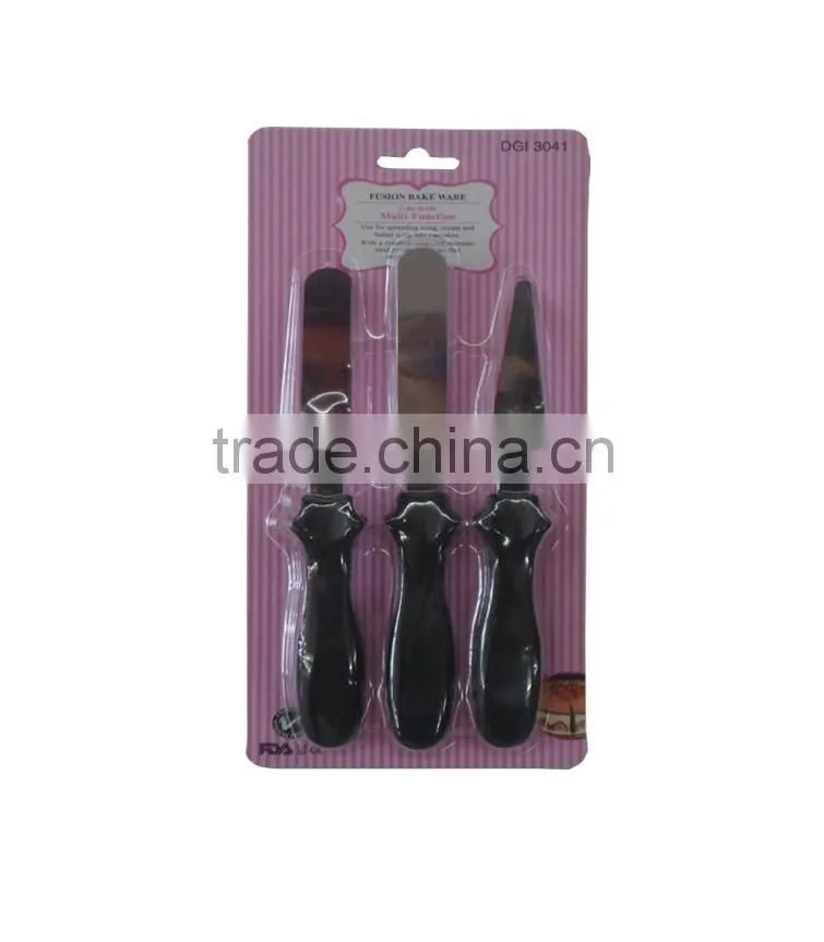 3pc Cake spatula knife Cream scraper smoother