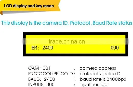 Intelligent 3D Mini joystick keyboard controller for security PTZ Dome Camera with RS485 LCD menu