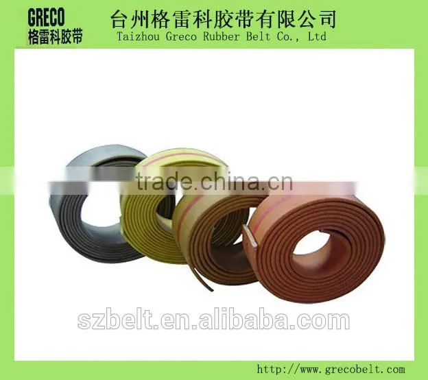 Cut edge transmision belt