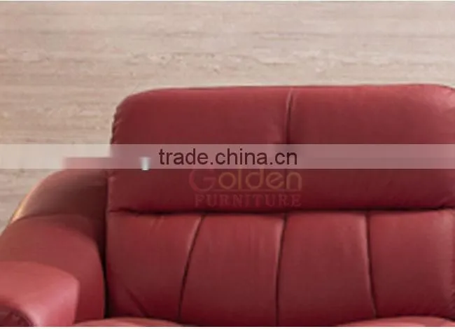 C192# Excellent craft puff furniture red leather sofa