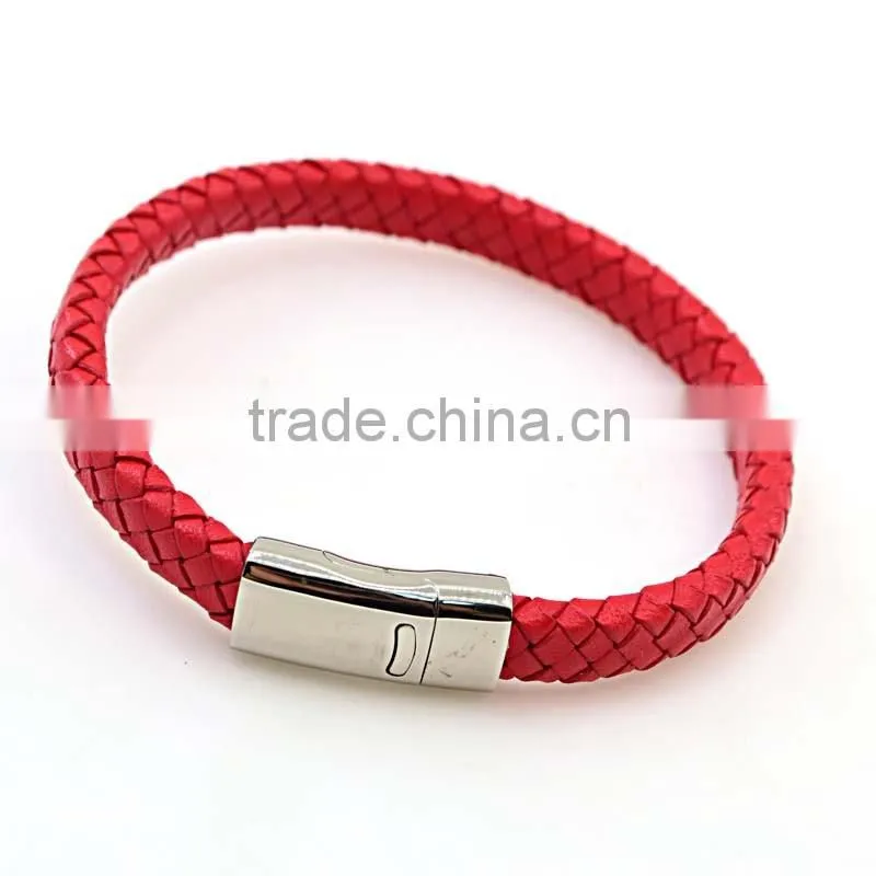 2016 in stock new product handmade genuine leather friendship bracelet