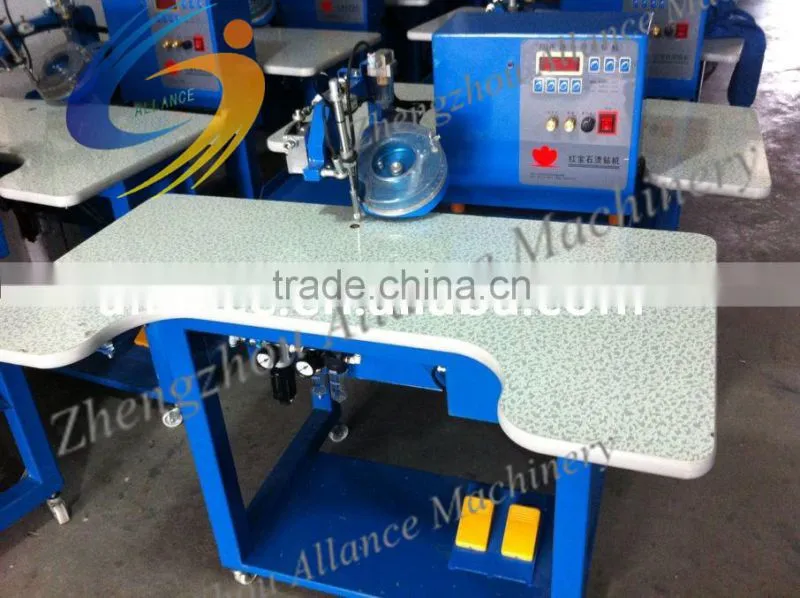 Industrial ultrasonic hot fix rhinestone setting machine for Lady's Dress, lingerie,wedding dress