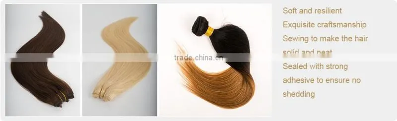 Virgin Asian ombre bundles two tone human hair weave