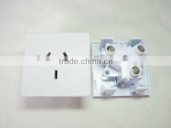 Electrical mini flat 2 pin power switch socket outlet plug