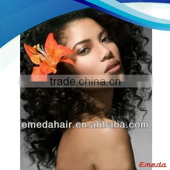 6A high quality 100% full cuticle remy curly afro brazilian lace front human hair wigs white women