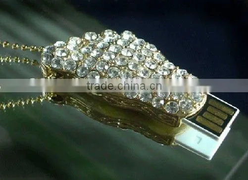 hot sell novelty jewelry cordiform usb flash drive